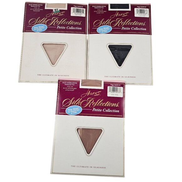 Hanes Silk Reflections Petite Collection Sheer Pantyhose A35 Medium Large - Picture 1 of 10